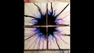 Alcohol Ink flower on tile- how I do it. :)