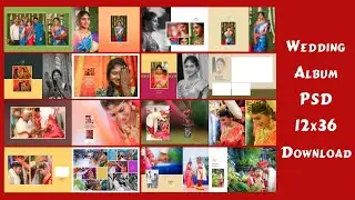 Wedding Album Design PSD Files Free Download 12x36 Size || NN PHOTOSHOP