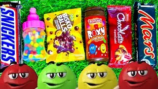 ASMR Most Popular Candys / some lots of colorful rainbow lollipop candy / unpacking chocolate eat