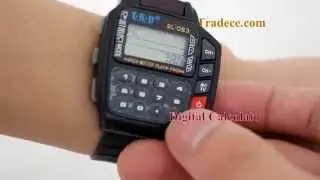 Multi Function Remote Control Digital Calculator Wrist Watch