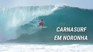 Surfing in Fernando de Noronha during Carnival 2026: swell with high waves at Cacimba do Padre