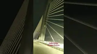 Cable Bridge at Durgam Cheruvu Night View #viral #viralvideo #video #art #bts #comedy #dance #edit