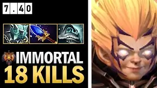 Invoker Pro Mid with 18 Kills in 7.40 - Dota 2 7.41