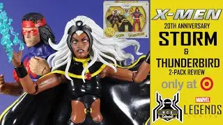 Marvel Legends Xmen 20th Anniversary STORM & THUNDERBIRD Target Exclusive 2 Pack Review