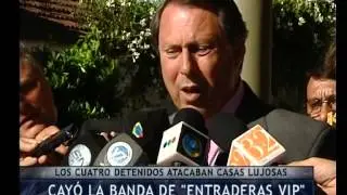 Detuvieron a la banda de entraderas vip - Telefe Noticias