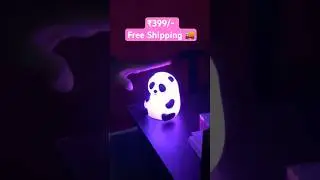 Cute Soft Silicon Panda Lamb Rechargble Types 1200mAh Battery #cute #panda #trending #2025