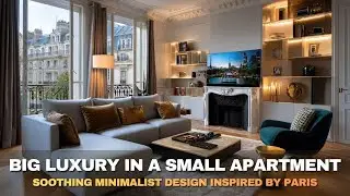 How a Small Apartment Achieves Big Parisian Luxury with Smart Minimalism