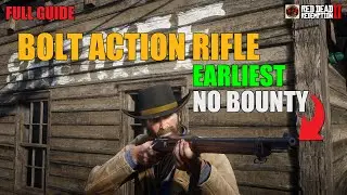 How to get the BOLT ACTION RIFLE No Bounty EARLY Chapter 2 Using Valentine Doctors Robbery RDR2 2026
