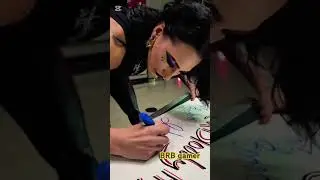 Rhea Ripley  Autographs moment - #wwe #rhearipley #shorts
