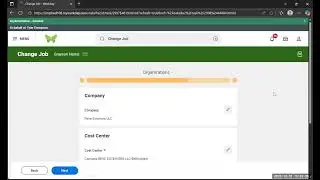 Workday Training - Initiate Job Change