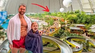 DET ST&Oslash;RSTE BADELAND I VERDEN?! Vi testede det i 48 TIMER! 🏝️😳