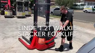 Linde 1.2T Walkie Stacker Forklift - Aussie Forklift Hire