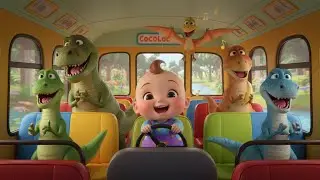 🎵 Dinosaur Bus Ride Song | nursery rhymes for kids | Baby Song, Learn Dinosaurs & Vehicles 🦕🚌