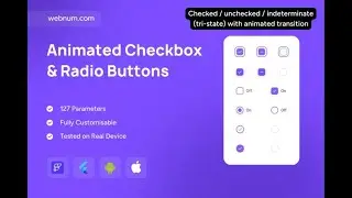 FlutterFlow Custom Checkbox ☑️ Radio Buttons 🔘 #flutterflow #checkbox #radiobutton