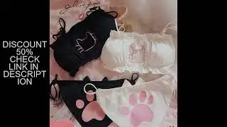 Japanese Anime Cat Girl Cosplay Bra Panties Set Women Sexy Lingerie Underwear Intimates Kawaii Lolit