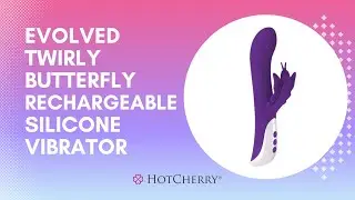 Evolved Twirly Butterfly Rechargeable Silicone Vibrator