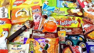Some Lots of Candies, yupi noodle Kinder Joy Opening ASMR