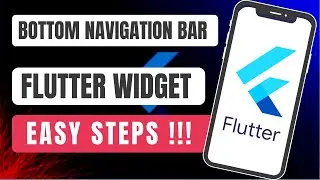 Flutter Widgets || How to add a Bottom Navigation Bar to your application in Flutter