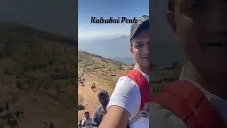 View From Kalsubai Peak ⛰️ || Everest of Maharashtra ❤️ #maharashtra #kalsubaitrek #shortsviral