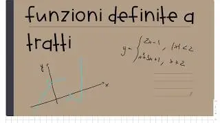 Funzioni definite a tratti
