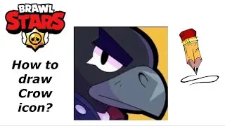 How to draw Crow icon | Brawl stars