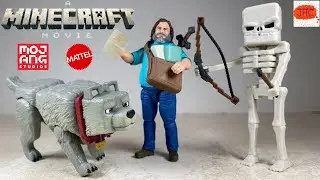 BONES? A Minecraft Movie Skeleton Dennis Jack Black Steve Mojang Studios Mattel Action Figure Review