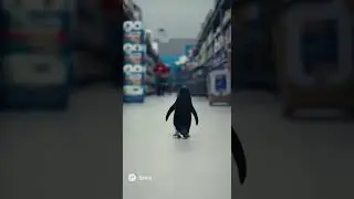 Lonely Penguin&rsquo;s Shopping Trip | #AIShortFilm #PenguinAdventure