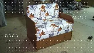 Видео обзор на выкатной диван (кресло-кровать) Марина эко ЛДСП