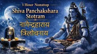 🕉️ 1 Hour Nonstop Shiva Panchakshara Stotram | नमः शिवाय | Continuous Shiva Mantra Meditation