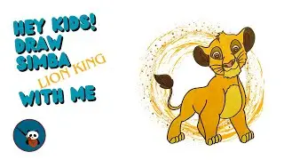 Hey Kids, Draw Simba With Me | Easy Step-by-Step Tutorial for Kids