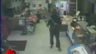 'Caveman' Clobbers Robber With a Ladder