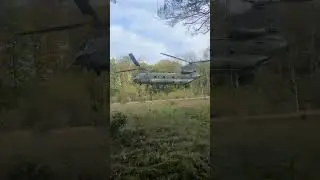 RAF Chinook HC.6a from RAF BENSON in a CONFINED AREA