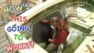 STARTING THE COOSA TRANSOM ON THE BERTRAM 25!