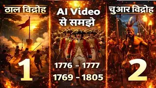 🔥🔥 AI  वीडियो से समझिए &mdash;ढाल विद्रोह ( 1767-1777)और चुआर विद्रोह 1769-1805 ||