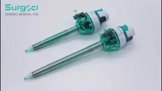 10mm Disposable Laparocopic Optical Trocar with Visible Tip for Abdominal Surgery