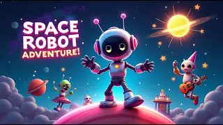 🤖 Space Robot Adventure | Fun Kids&rsquo; Song About Outer Space & Robots 🎶✨
