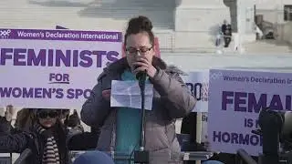 WDI USA President Elizabeth Chesak's remarks at January 13, 2026 BPJ/Hecox rally in DC