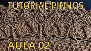 Como fazer os pinhos no tapete russo - Aula 02