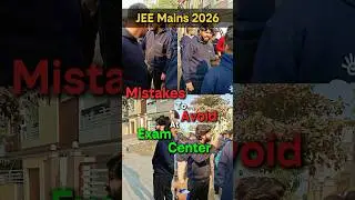 Biggest Mistakes to avoid at JEE Mains 2026 Exam Centre 😱 #shorts #esaral #jee #jee2026