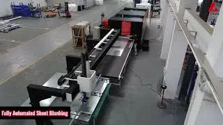 Coil Fed Laser Blanking Line for Sheet Metal #blanking  #lasercutting