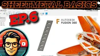 Fusion 360 Sheetmetal Basics - Creating RECTANGULAR PATTERNS - Perfect for Making Repetitive Holes!