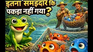 चालाक मेंढक 🐸 | सही समय पर लिया गया फैसला | बच्चों की नैतिक कहानी #viral #viralvideo #shortsfeed