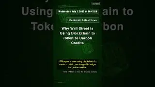 🧐👉 Why Wall Street Is Using Blockchain to Tokenize Carbon Credits #QixNewsCrypto
