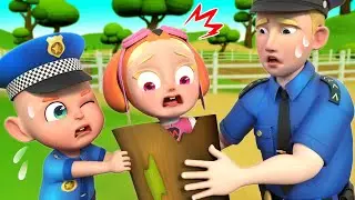 Help, I'm Stuck Song | Police Chase Thief Song for Kids | Rosoo Police - Nursery Rhymes