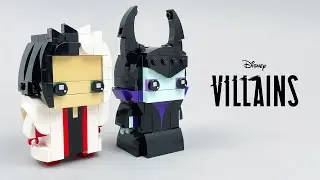 𝘾𝙍𝙐𝙀𝙇𝙇𝘼 𝘿𝙚 𝙑𝙄𝙇 & 𝙈𝘼𝙇𝙀𝙁𝙄𝘾𝙀𝙉𝙏: LEGO 40620 | Disney Exclusive BrickHeadz | Stop Motion Time-lapse Build