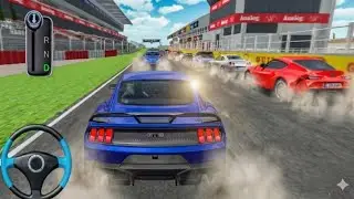 New super Car Blue ford mustang GT Racing track driving &ndash;3d driving class game 2026#car 