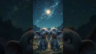 two little elephant sad story 😭#ai #elephant #sad