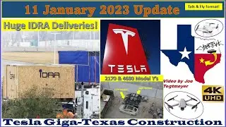 Доставки GIGA IDRA этим туманным утром! Новости строительства Giga Texas от 11 января 2023 г. (09:55)