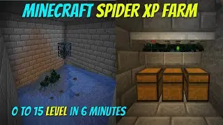 Minecraft Spider XP Farm - Spider Spawner XP Farm - 15 Levels in 5 min. Only - Easy and Simple