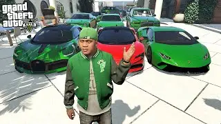 FRANKLIN FULL CAR COLLECTION $20M+ IN GTA 5!!! (GTA 5 Mods)